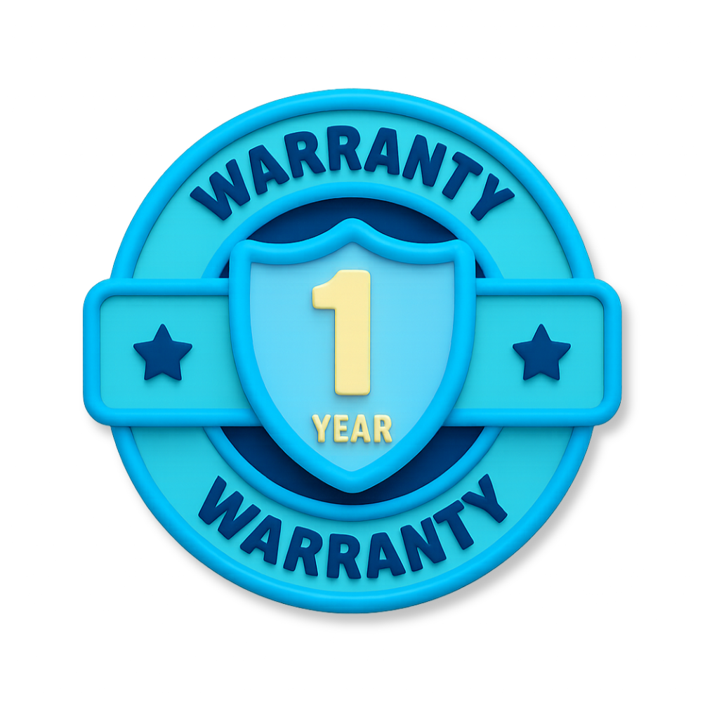 1 JAAR GARANTIE