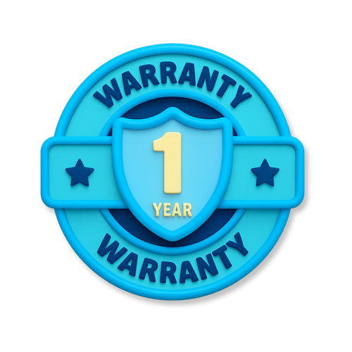 1 JAAR GARANTIE